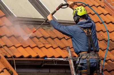 Démoussage et hydrofuge de toiture à Nizas